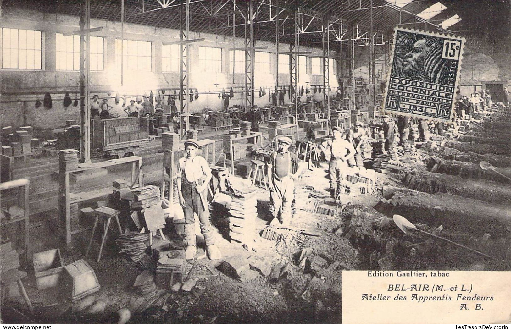 Artisants - Bel Air - Atelier Des Apprentis Fendeurs - Edition Gaultier - Animé -  Carte Postale Ancienne - Craft