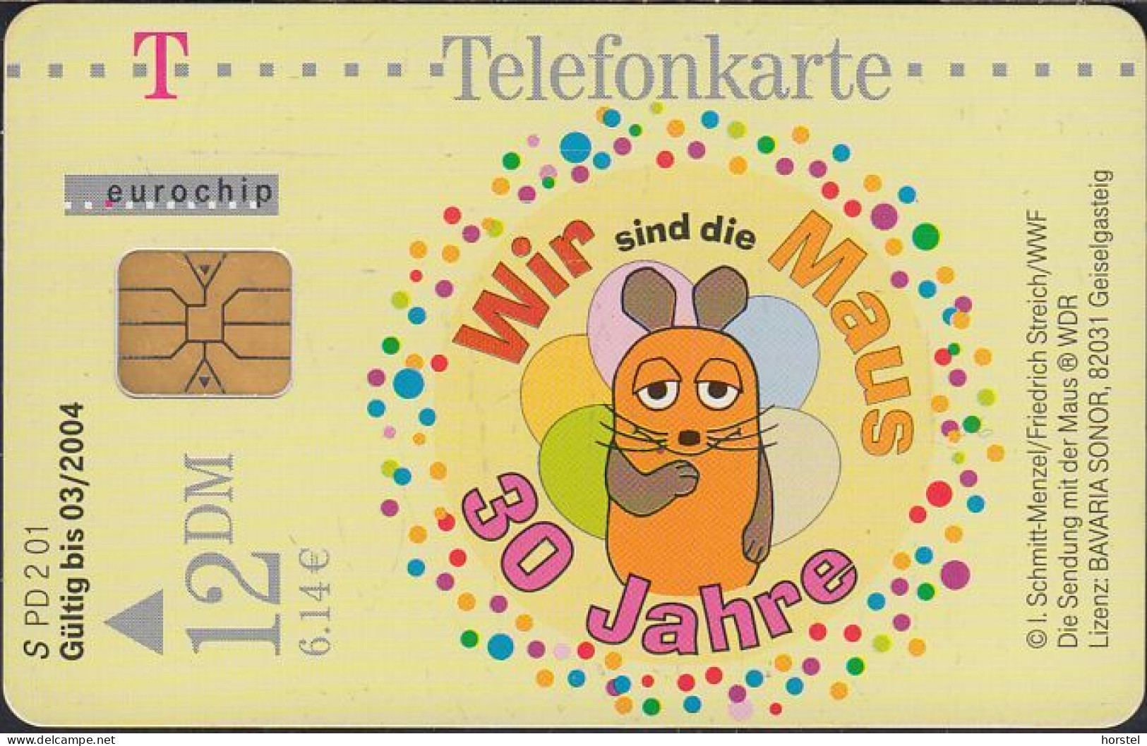 GERMANY PD2/01 - Comic - Die Sendung Mit Der Maus - 30 Years Happy Birthday DD: 4101 - P & PD-Series: Schalterkarten Der Dt. Telekom