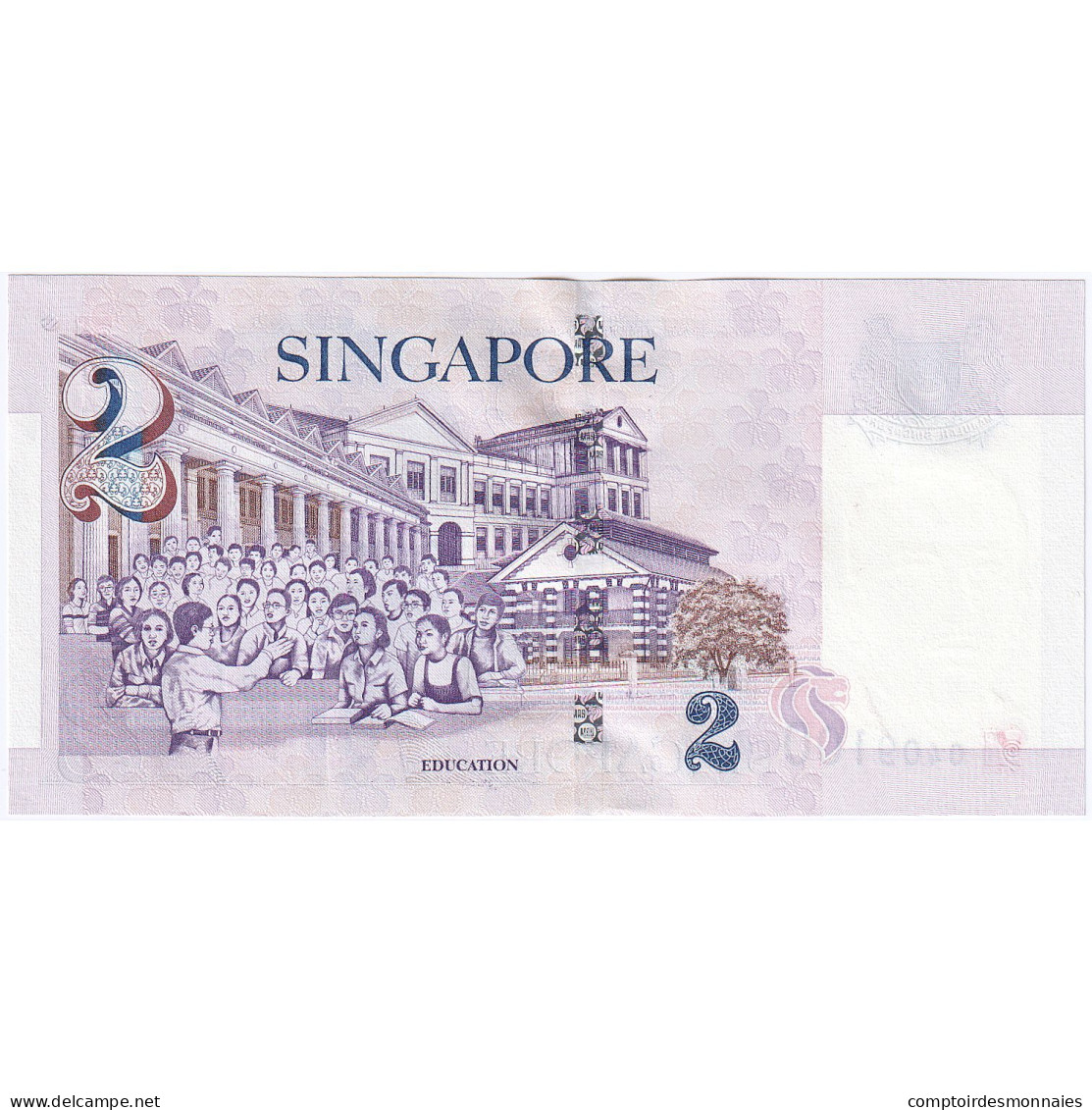 Singapour, 2 Dollars, KM:46, TB+ - Singapore