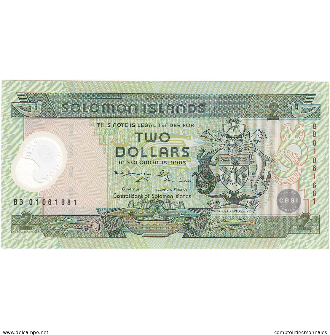 Îles Salomon, 2 Dollars, KM:23, NEUF - Salomons