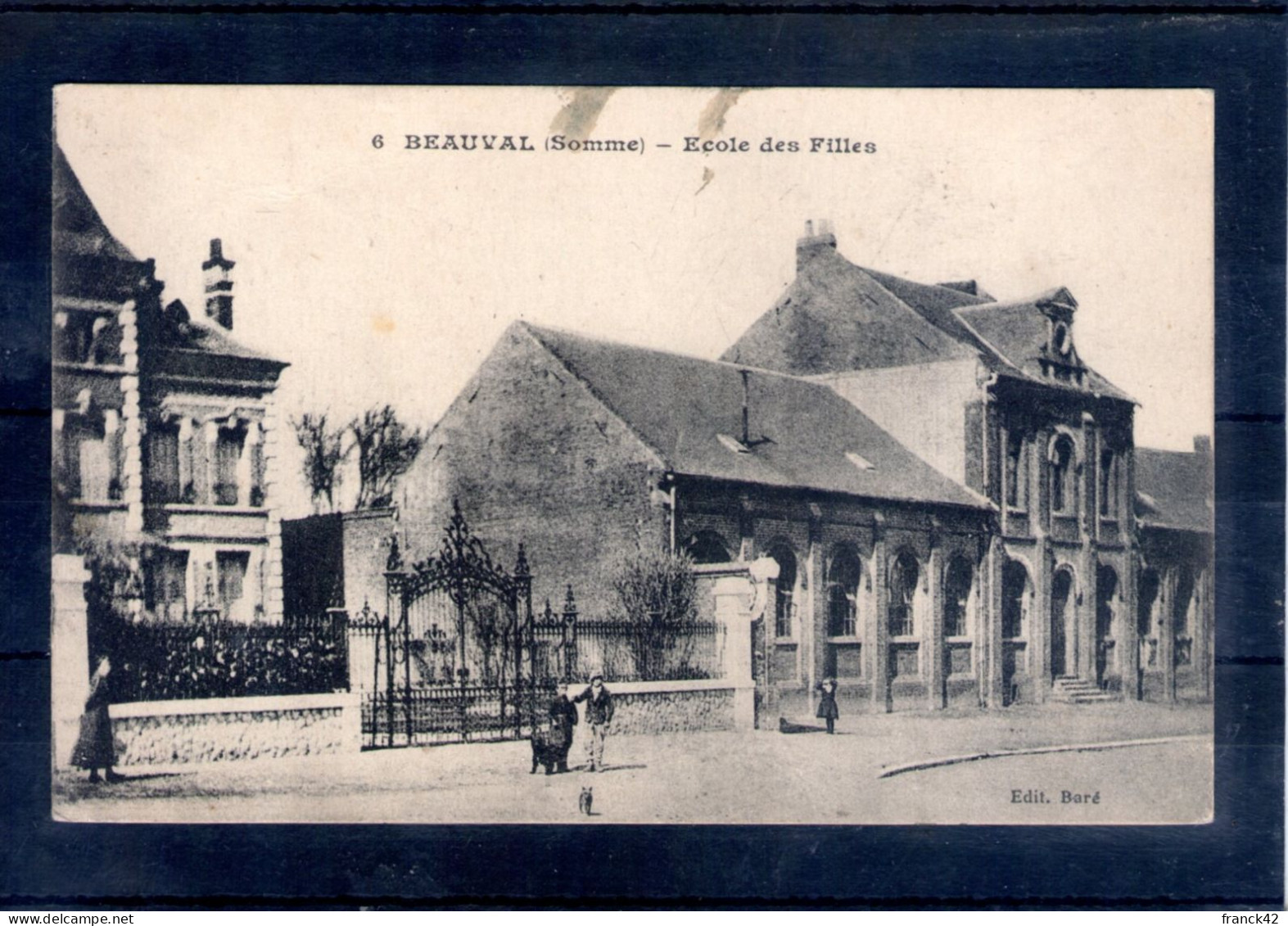 80. Beauval. école Des Filles - Beauval