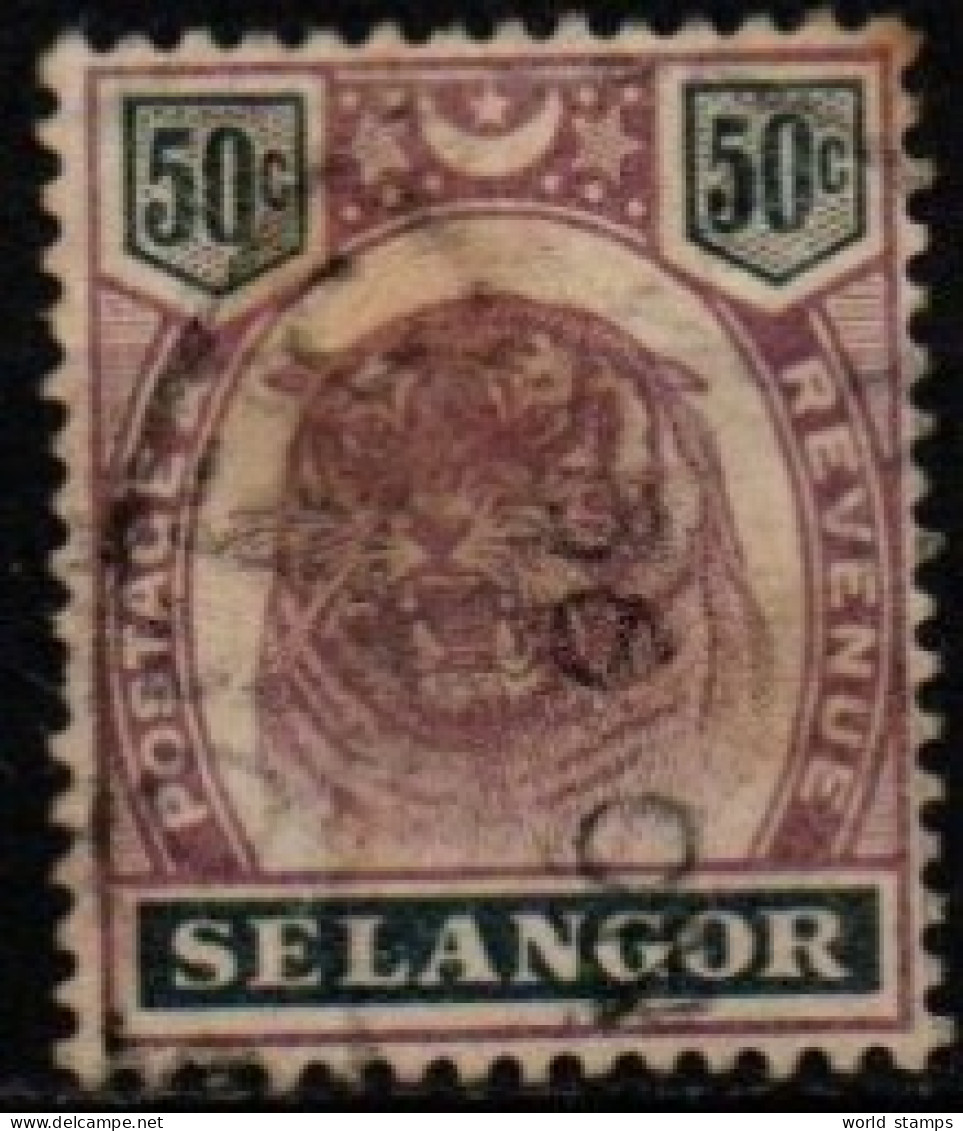 SELANGOR 1895 O AMINCI-THINNED - Selangor