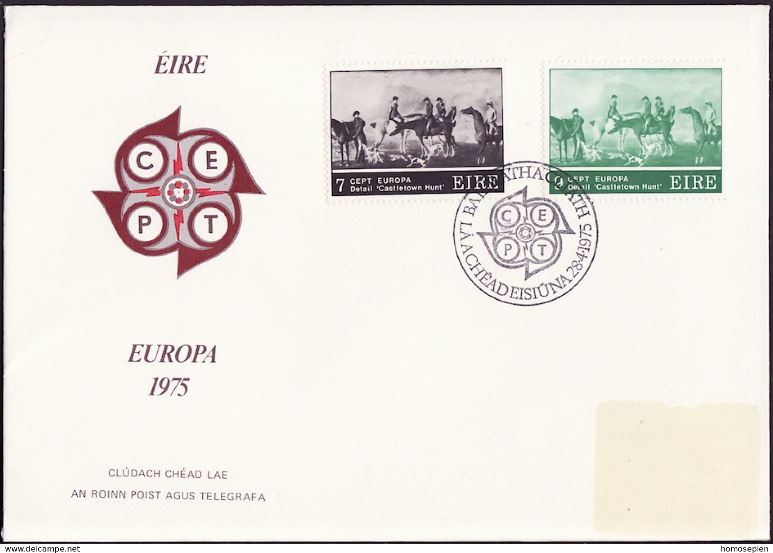 Europa CEPT 1975 Irlande - Ireland - Irland FDC1 Y&T N°317 à 318 - Michel N°315 à 316 - 1975