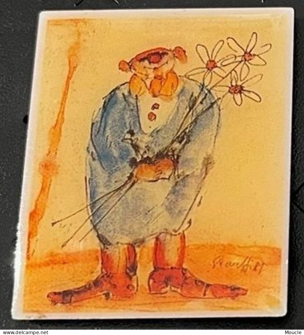 CLOWN - TABLEAU - FLEURS - BLUMEN - FLOWERS - N°1322 / GALERIE PROMENADE DAVOS - SUISSE - SCHWEIZ - PAUL STAUFFI - (33) - Beroemde Personen