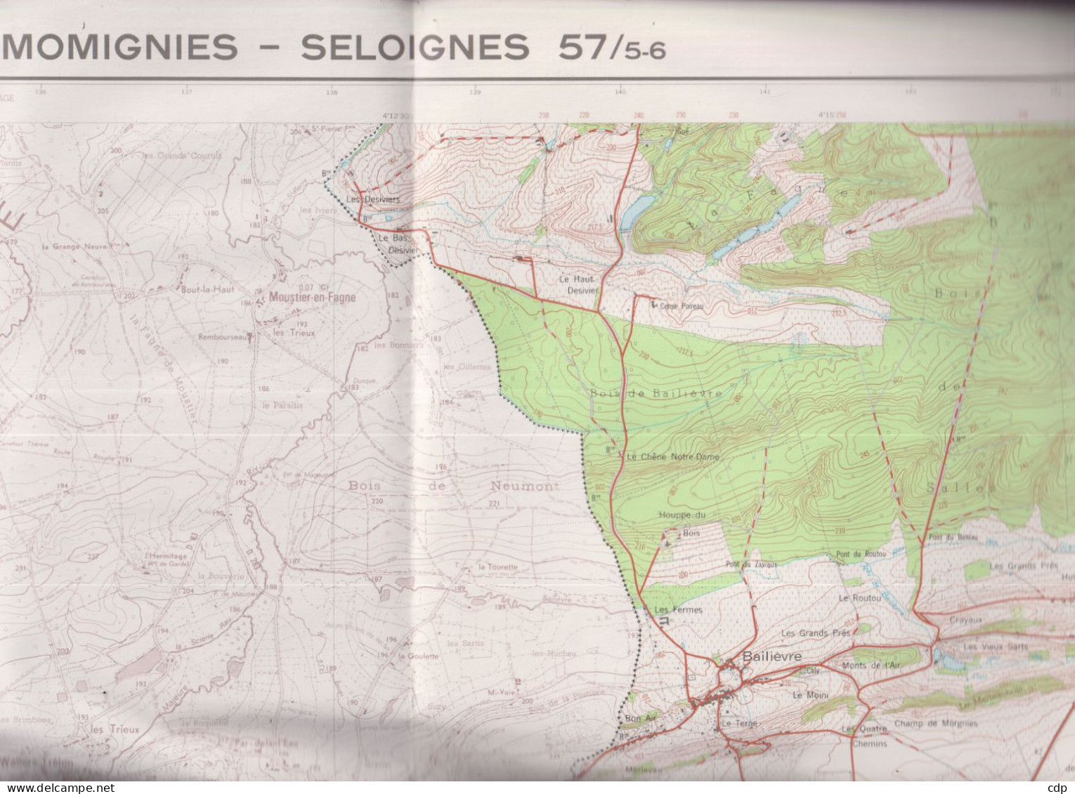 Carte Topographique   Momignies - Séloigne - Topographical Maps