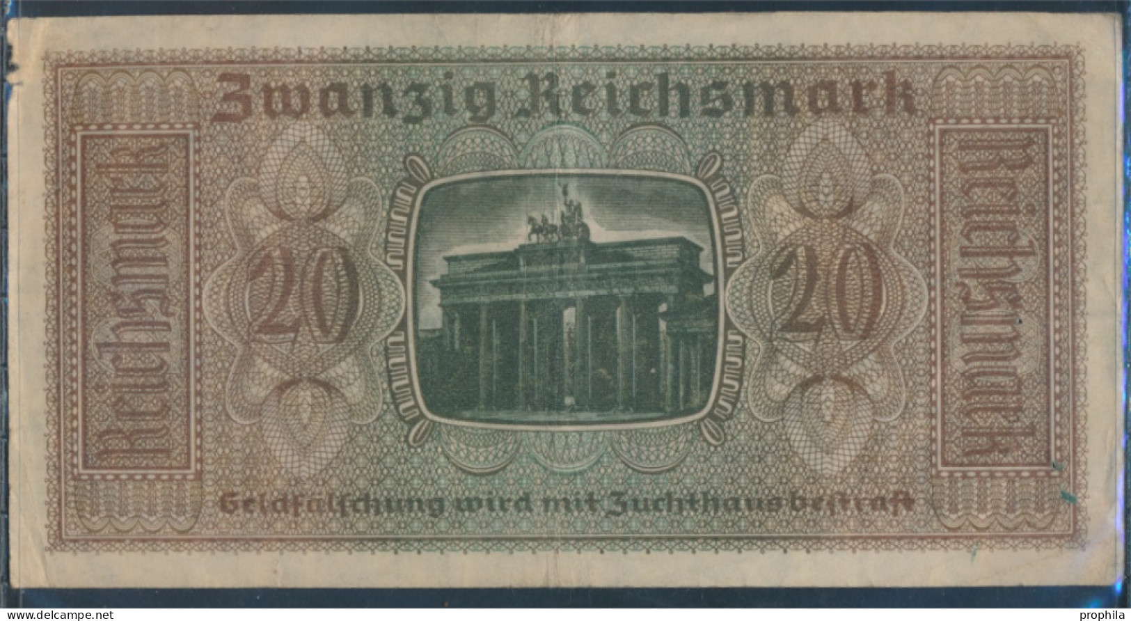 Dt. Besetzung Im 2. Weltkrieg Rosenbg: 554a Gebraucht (III) 1940 20 Reichsmark (10288366 - 20 Reichsmark