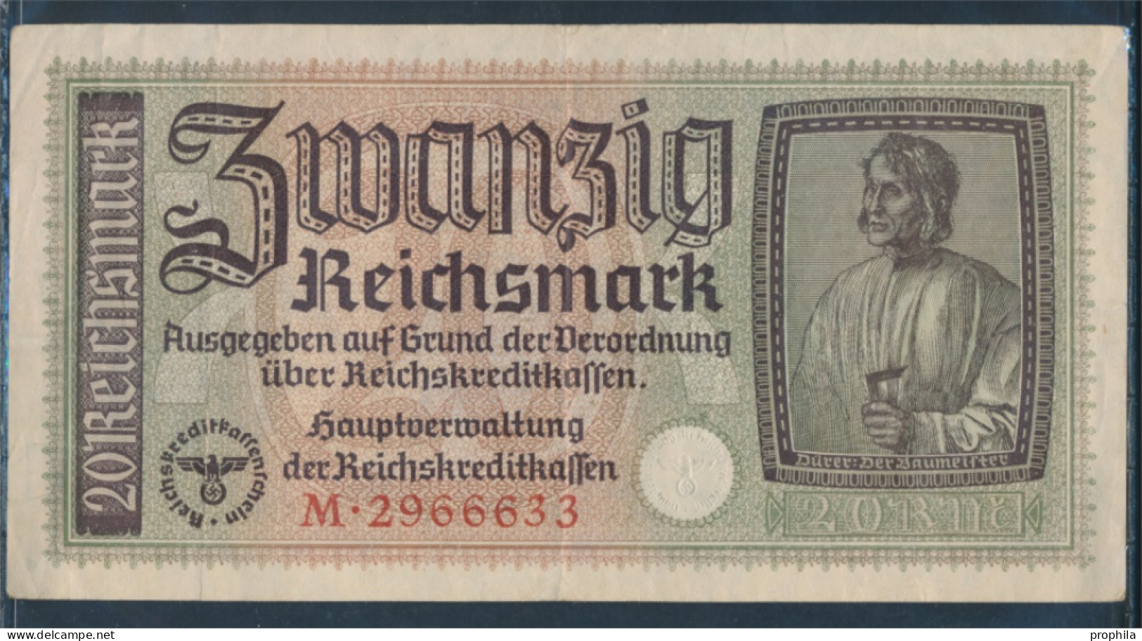 Dt. Besetzung Im 2. Weltkrieg Rosenbg: 554a Gebraucht (III) 1940 20 Reichsmark (10288369 - 20 Reichsmark