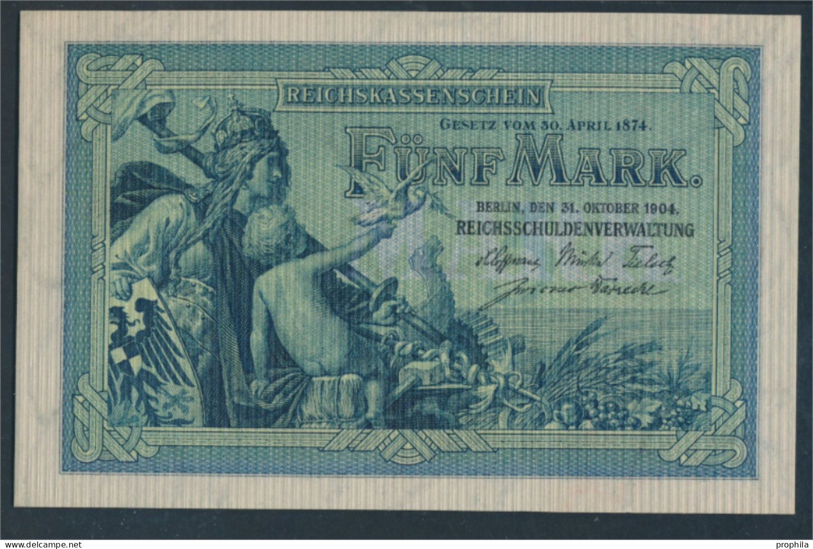 Deutsches Reich Rosenbg: 22b, 7stellige Kontrollnummer Gebraucht (III) 1904 5 Mark (10288382 - 5 Mark