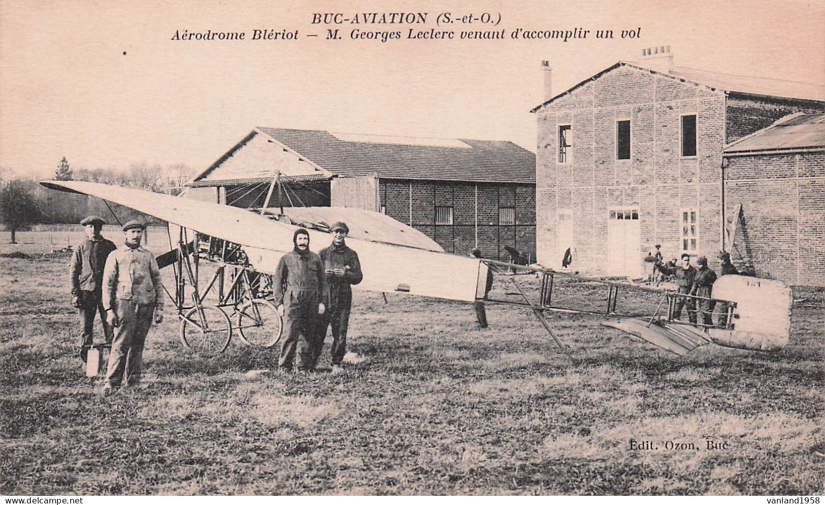 BUC-AVIATION-aérodrome Blériot-Mr Georges Leclerc Venant D'accomplir Un Vol - Buc
