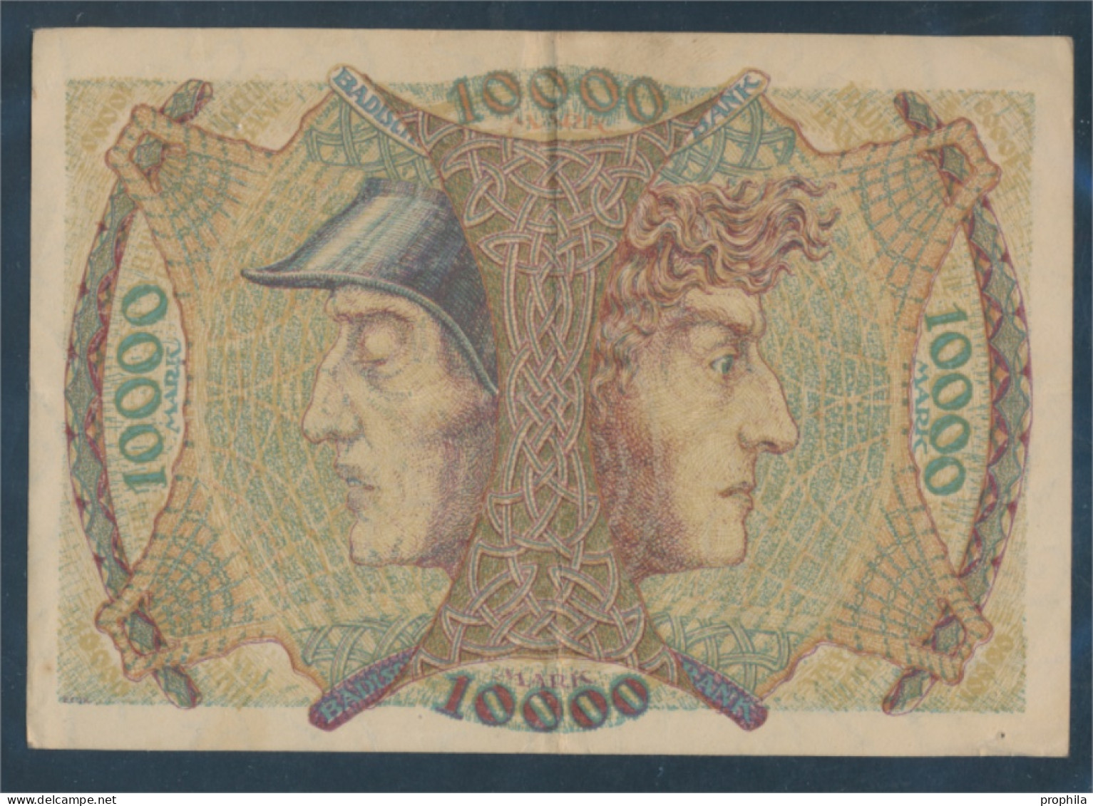 Baden Rosenbg: BAD9b, Länderbanknote Badische Bank Gebraucht (III) 1923 10.000 Mark (10288415 - 10000 Mark