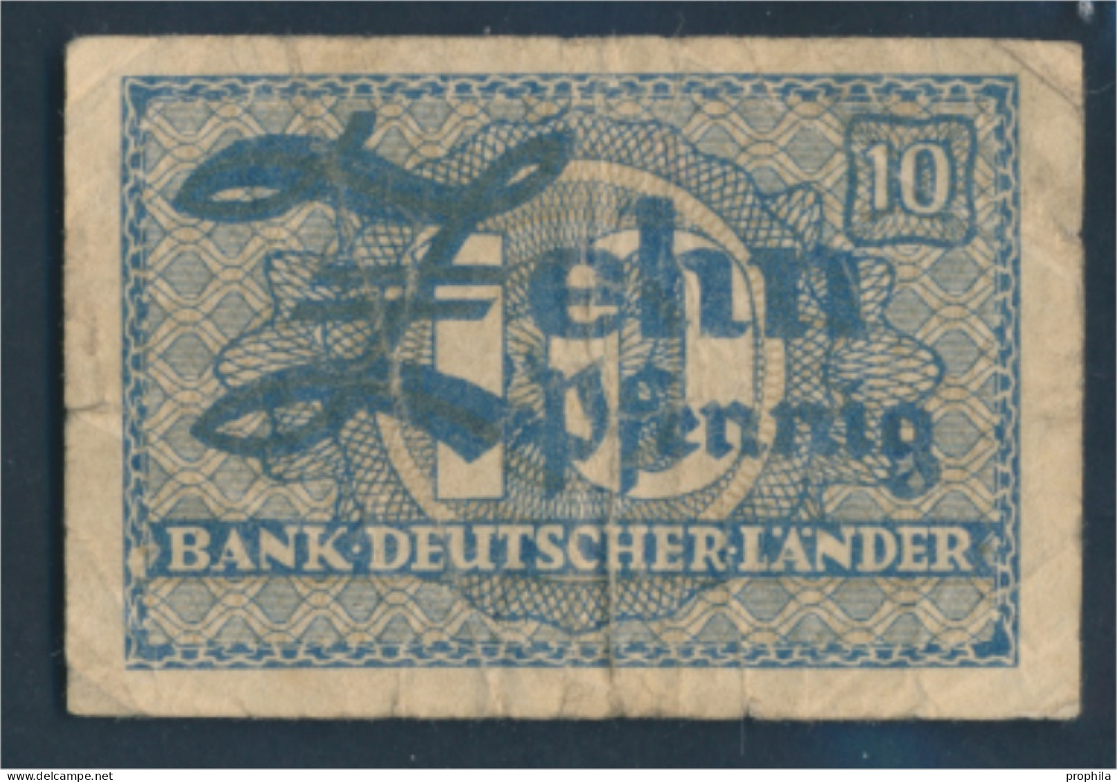 BRD Rosenbg: 251b Gebraucht (III) 1948 10 Pfennig (10288365 - 10 Pfennig