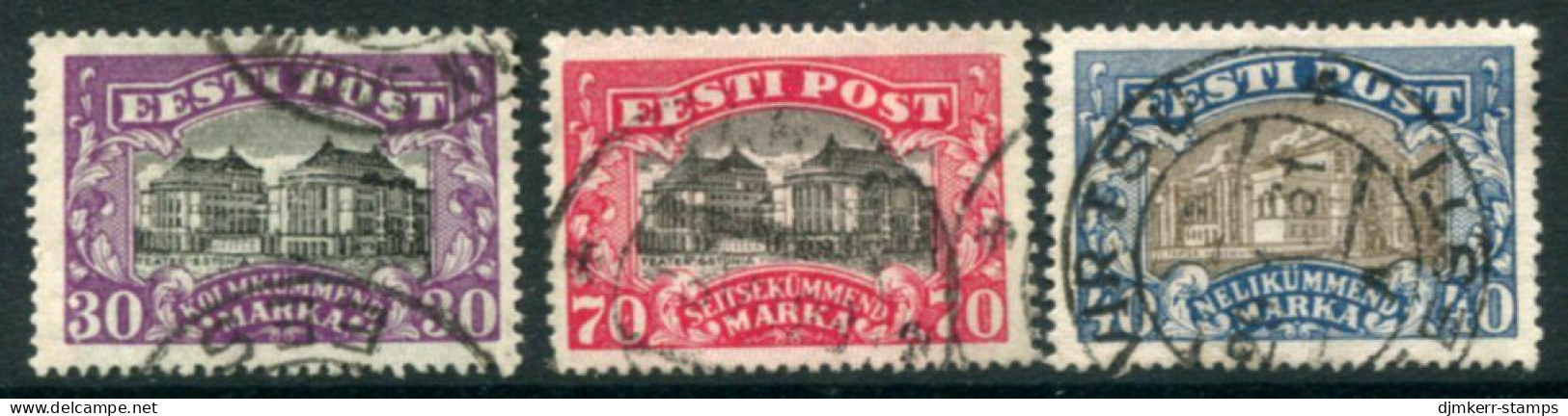 ESTONIA 1924-27 Definitive: Theatres Used  Michel 55-56, 62 - Estonie