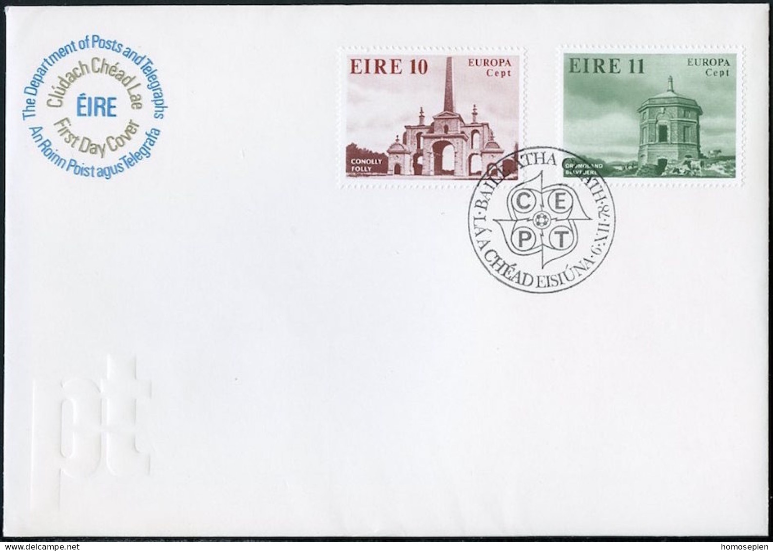 Irlande - Ireland - Irland FDC3 1978 Y&T N°394 à 395 - Michel N°391 à 392 - EUROPA - FDC