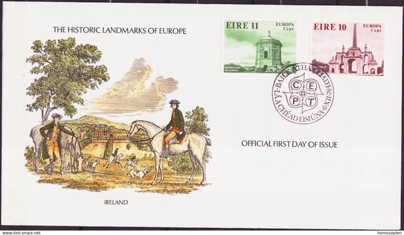 Irlande - Ireland - Irland FDC4 1978 Y&T N°394 à 395 - Michel N°391 à 392 - EUROPA - FDC