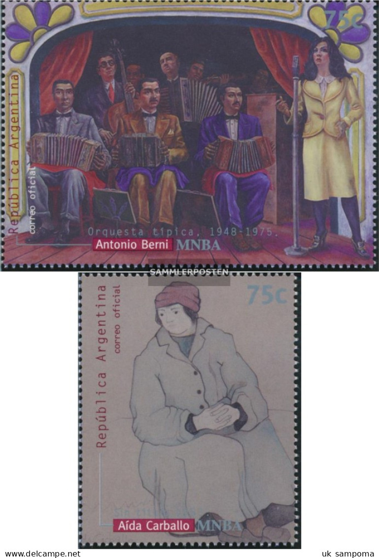 Argentina 2480-2481 (complete Issue) Unmounted Mint / Never Hinged 1999 Paintings Out National Museum - Unused Stamps