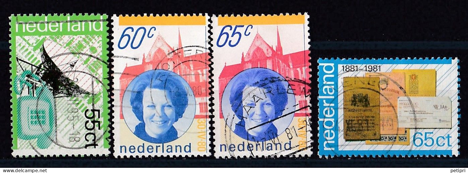 Pays Bas - 1980 - 1989  ( Béatrix )   Y&T  N °  1150   1131   1145  1152  Oblitéré - Gebruikt