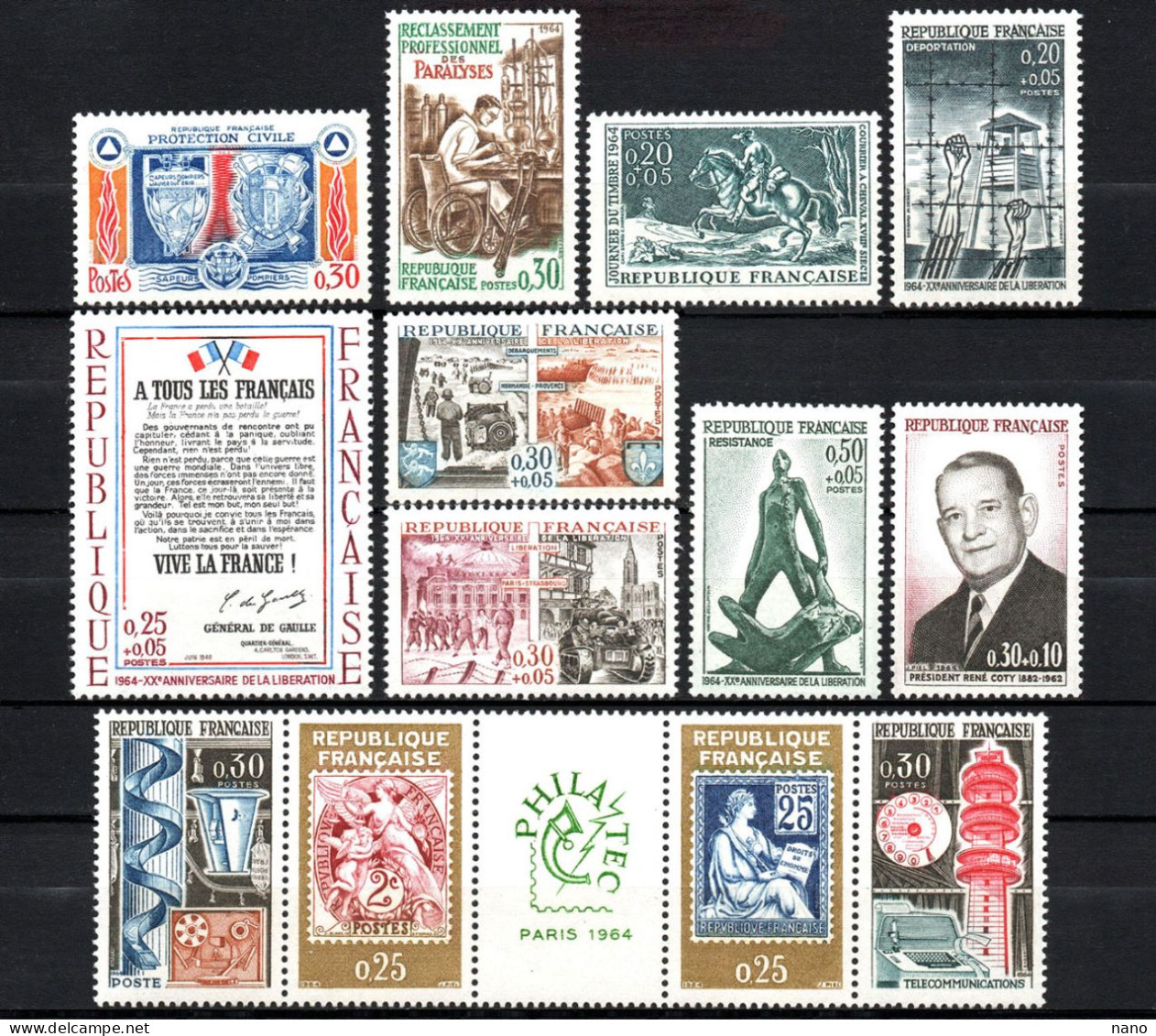 Année 1964 - Année Complète (sauf 5 Timbres), Soit 26 Timbres - Neuf */ ** - 1960-1969