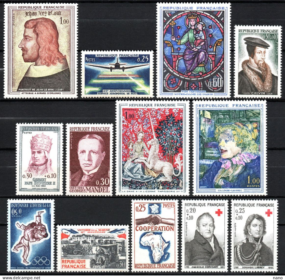 Année 1964 - Année Complète (sauf 5 Timbres), Soit 26 Timbres - Neuf */ ** - 1960-1969