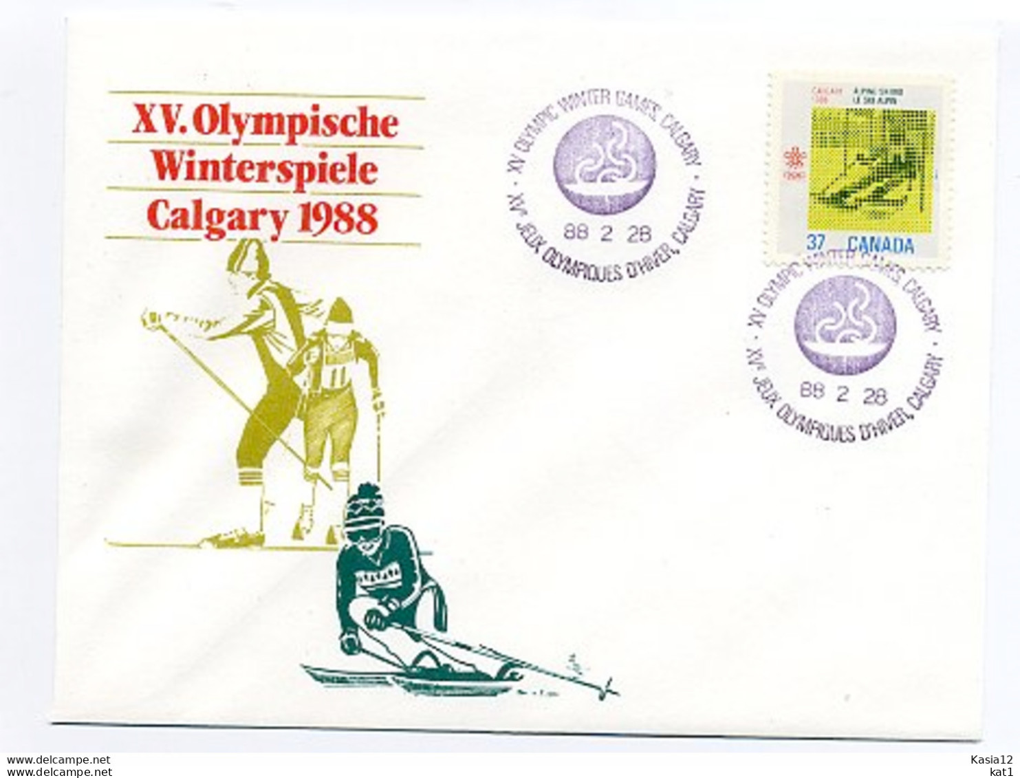 A17703)Olympia 88: Kanada Olympia-GA - Invierno 1988: Calgary