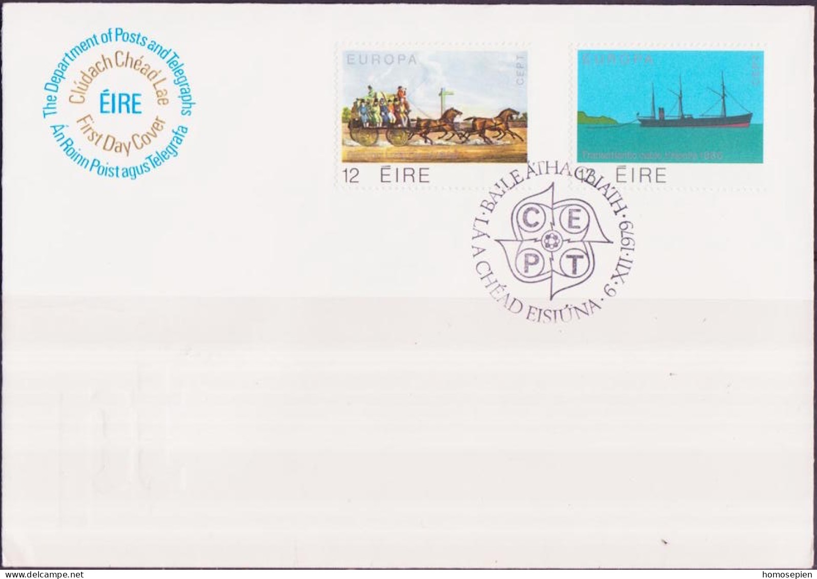 Europa CEPT 1979 Irlande - Ireland - Irland FDC1 Y&T N°415 à 416 - Michel N°412 à 413 - 1971