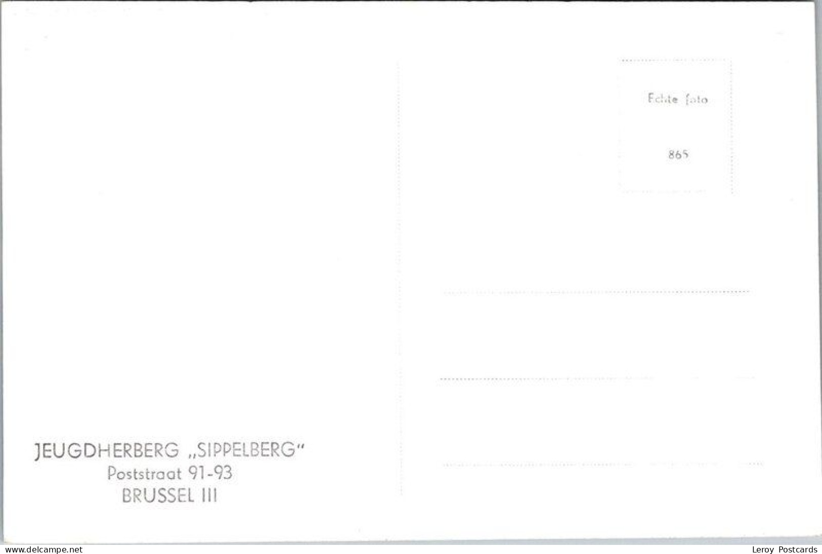 Jeugdherbergd ‘Sippelberg’, Poststraat 91, Brussel 1965 - Unclassified