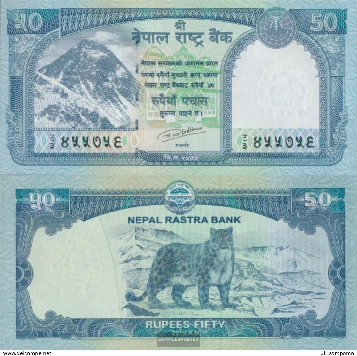 Nepal Pick-number: 79 (2019) Uncirculated 2019 50 Rupees - Népal