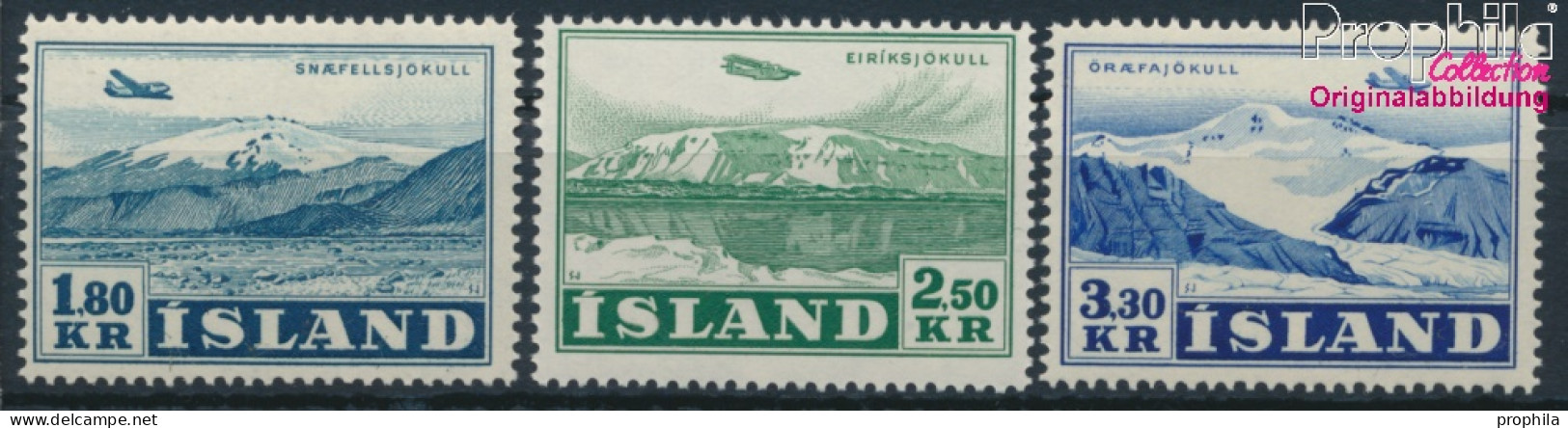 Island 278-280 (kompl.Ausg.) Postfrisch 1952 Flugzeuge (10221498 - Nuevos