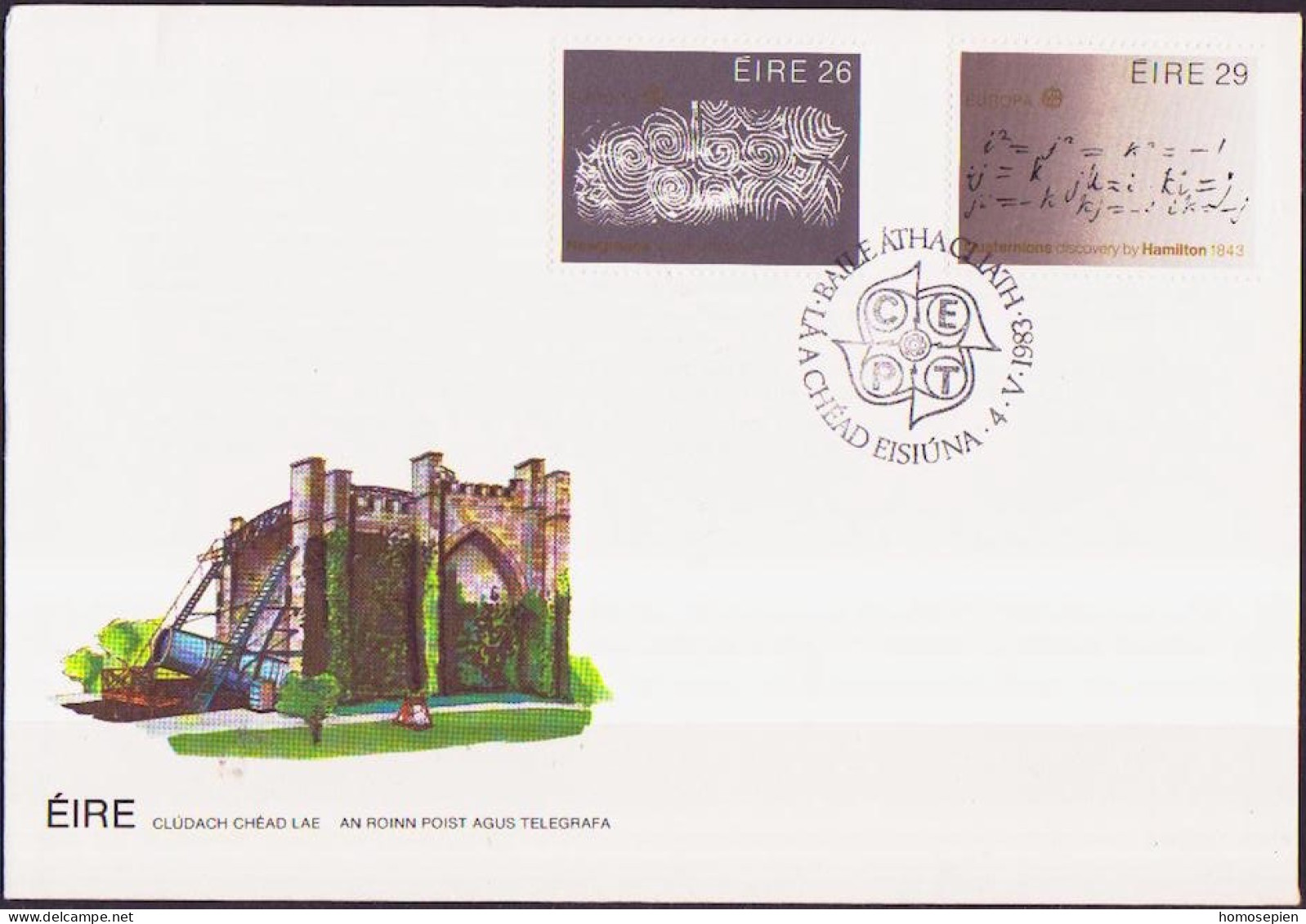 Irlande - Ireland - Irland FDC 1983 Y&T N°504 à 505 - Michel N°508 à 509 - EUROPA - FDC