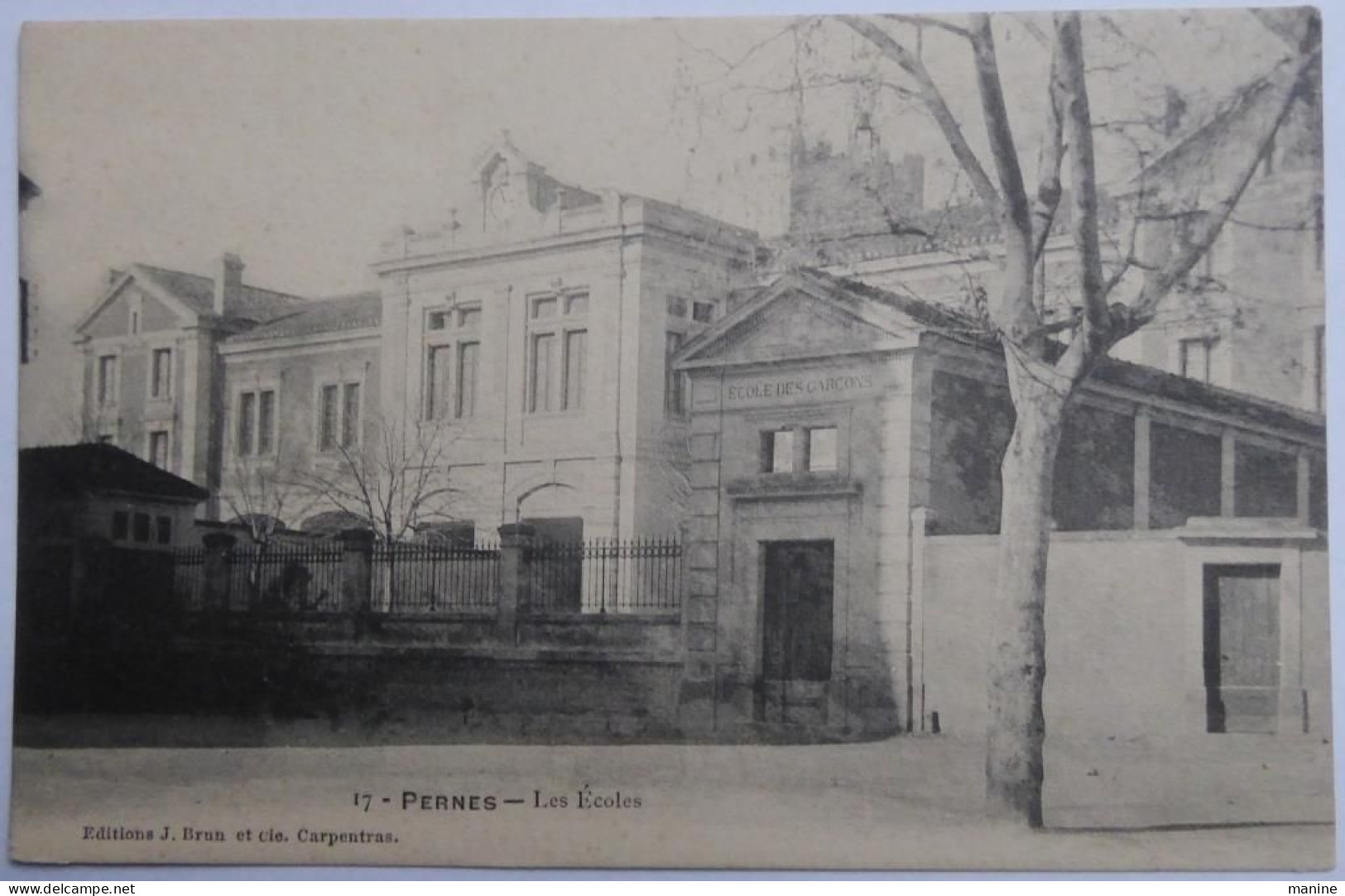 PERNES - Les Ecoles - CPA 1907 - Pernes Les Fontaines