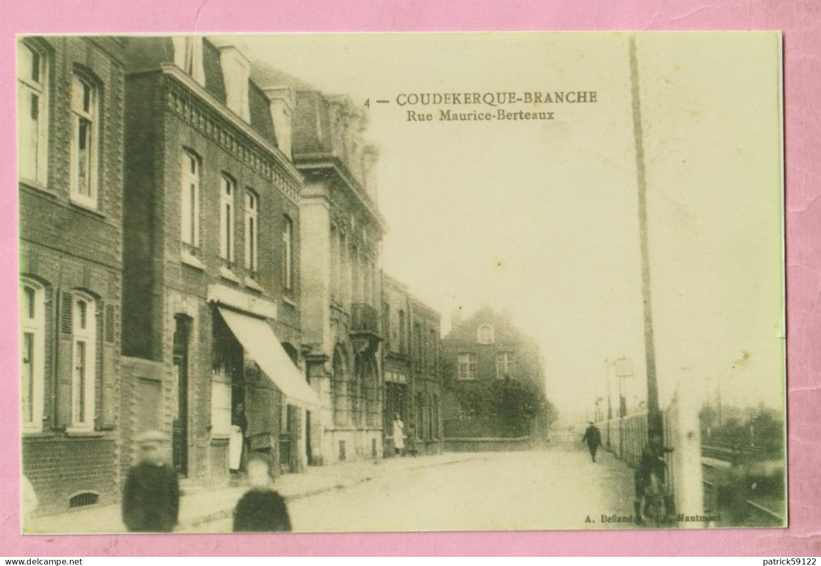 PHOTO - PHOTOGRAPHIE : COUDEKERQUE BRANCHE Près DUNKERQUE - RUE MAURICE BERTEAUX - REPRODUCTION - Luoghi