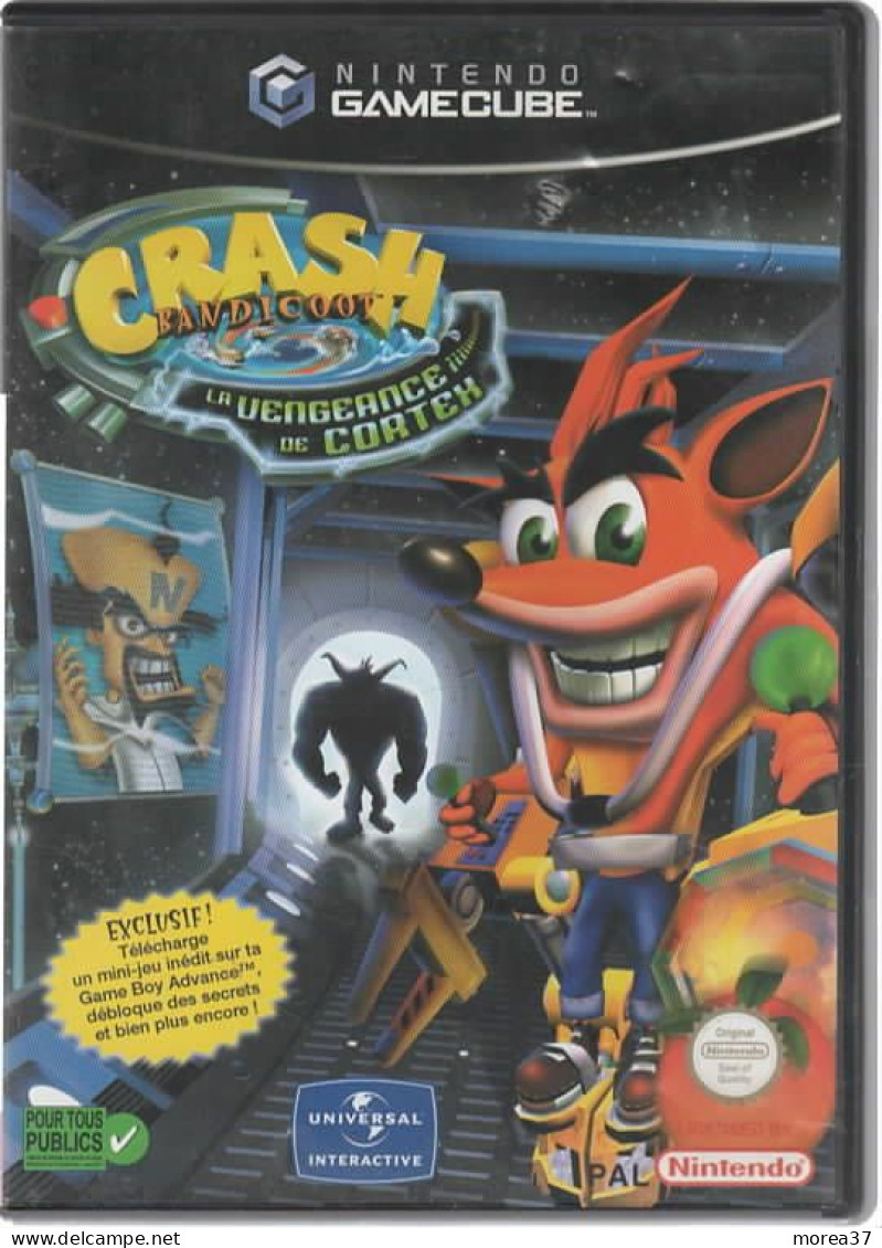 Jeux GAMECUBE   "CRASH BANDICOOT "  La Vengeance De Cortex   (JE 2) - Nintendo GameCube