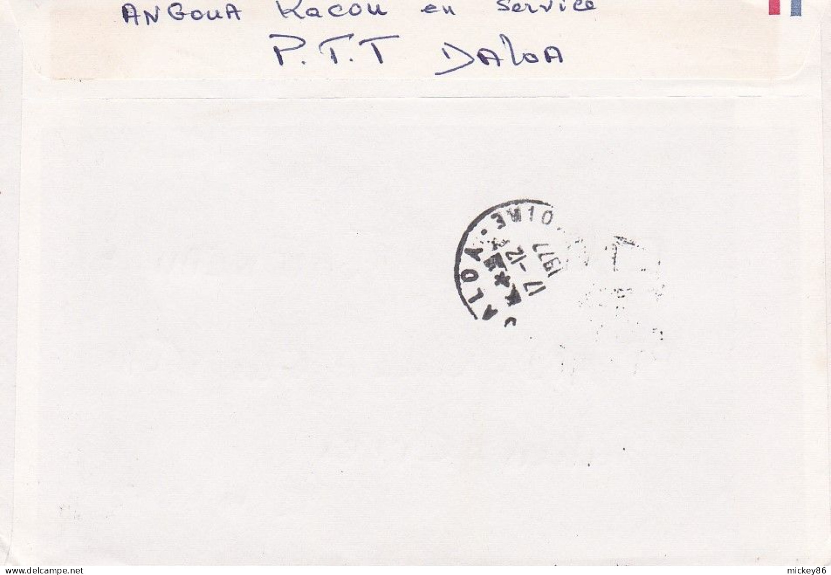 GHANA --1977--Lettre DALOA Destinée à POITIERS (France) Timbre Papillon Seul Sur Lettre..cachet - Ghana (1957-...)