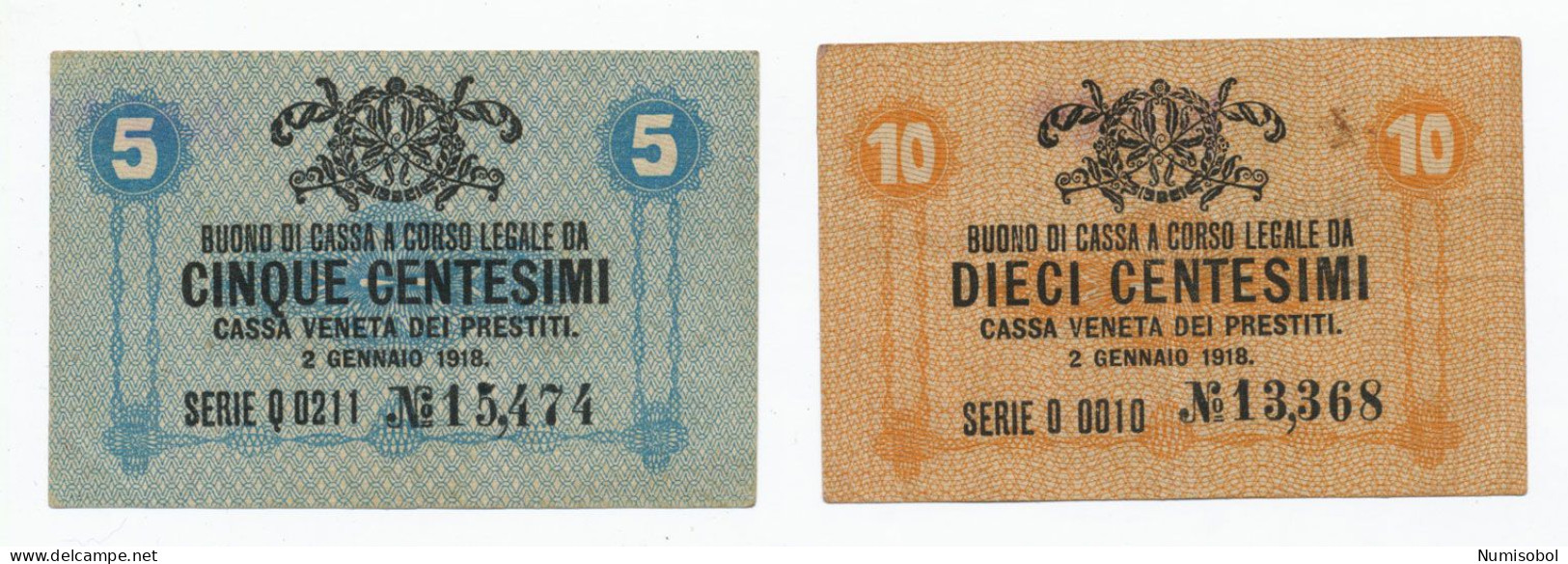 ITALY - 5, 10 Centesimi 1918. PM1-M2 (T159) - Autres & Non Classés