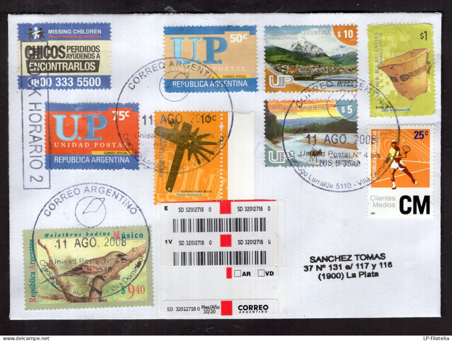 Argentina - 2008 - Modern Stamps - Diverse Stamps - Storia Postale