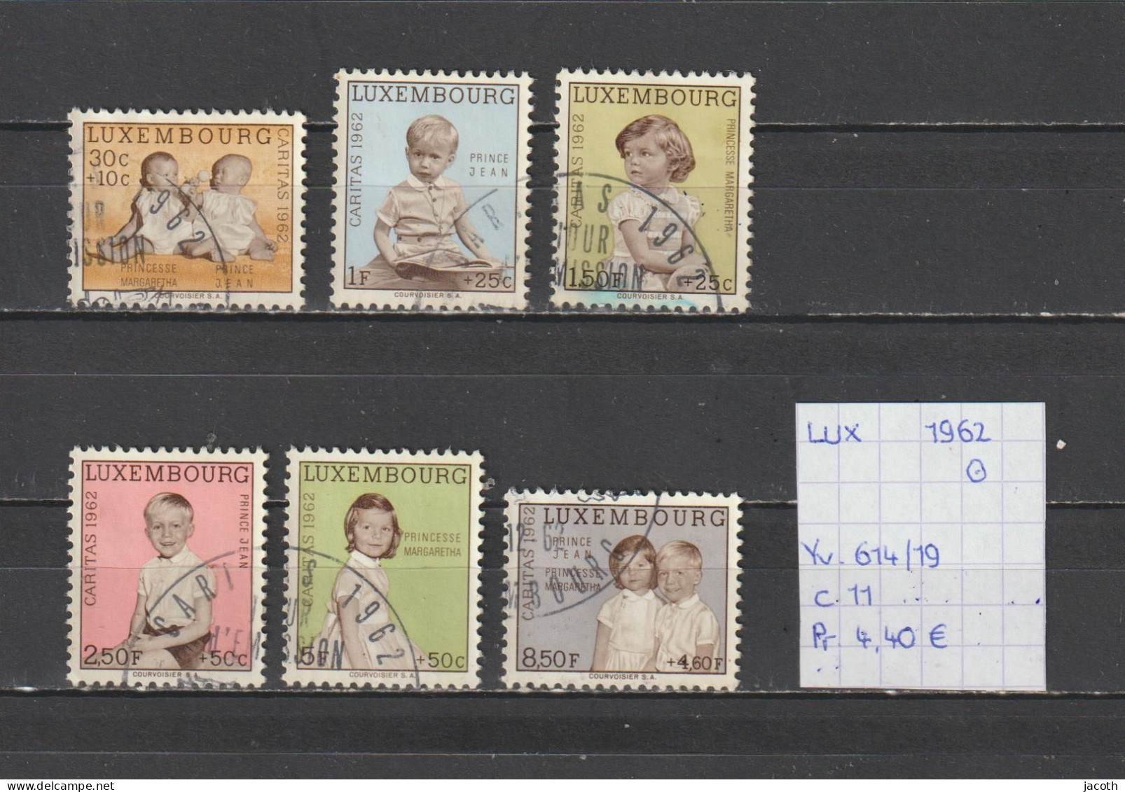 (TJ) Luxembourg 1962 - YT 614/19 (gest./obl./used) - Gebruikt