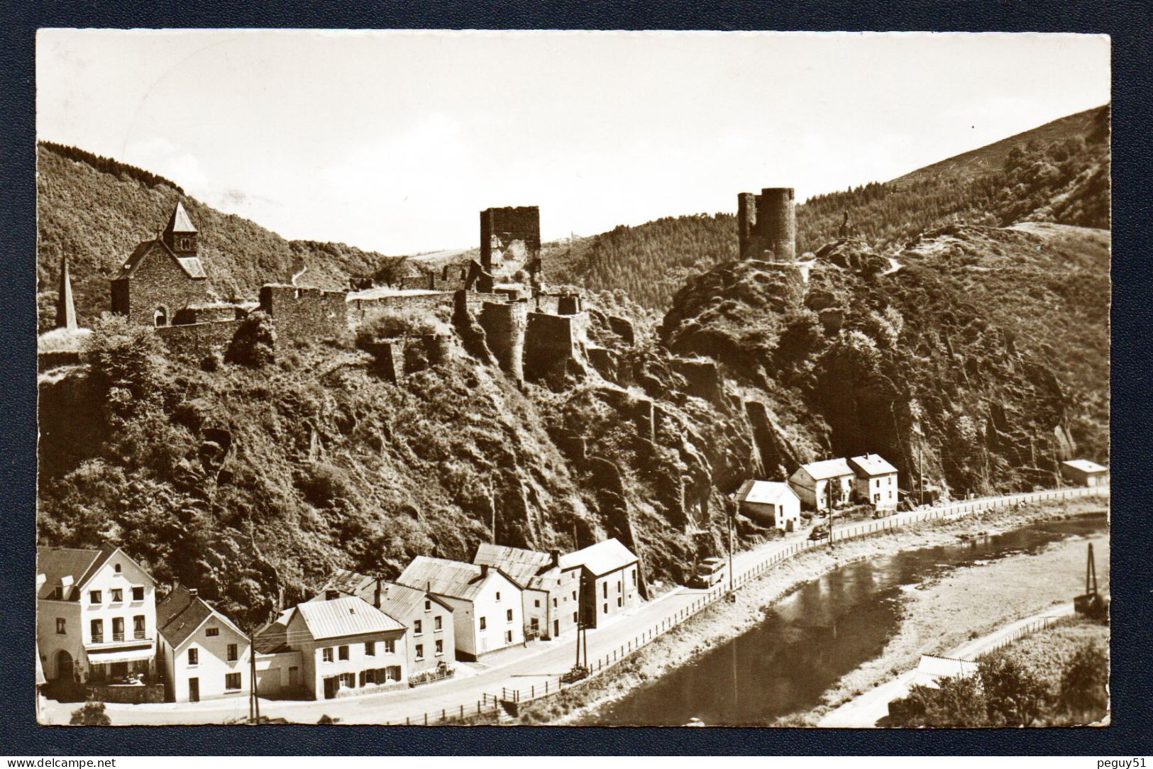 Luxembourg. Esch-sur-Sûre. Panorama De La Cité Médiévale. Hôtel Du Nord. 1954 - Esch-Sauer