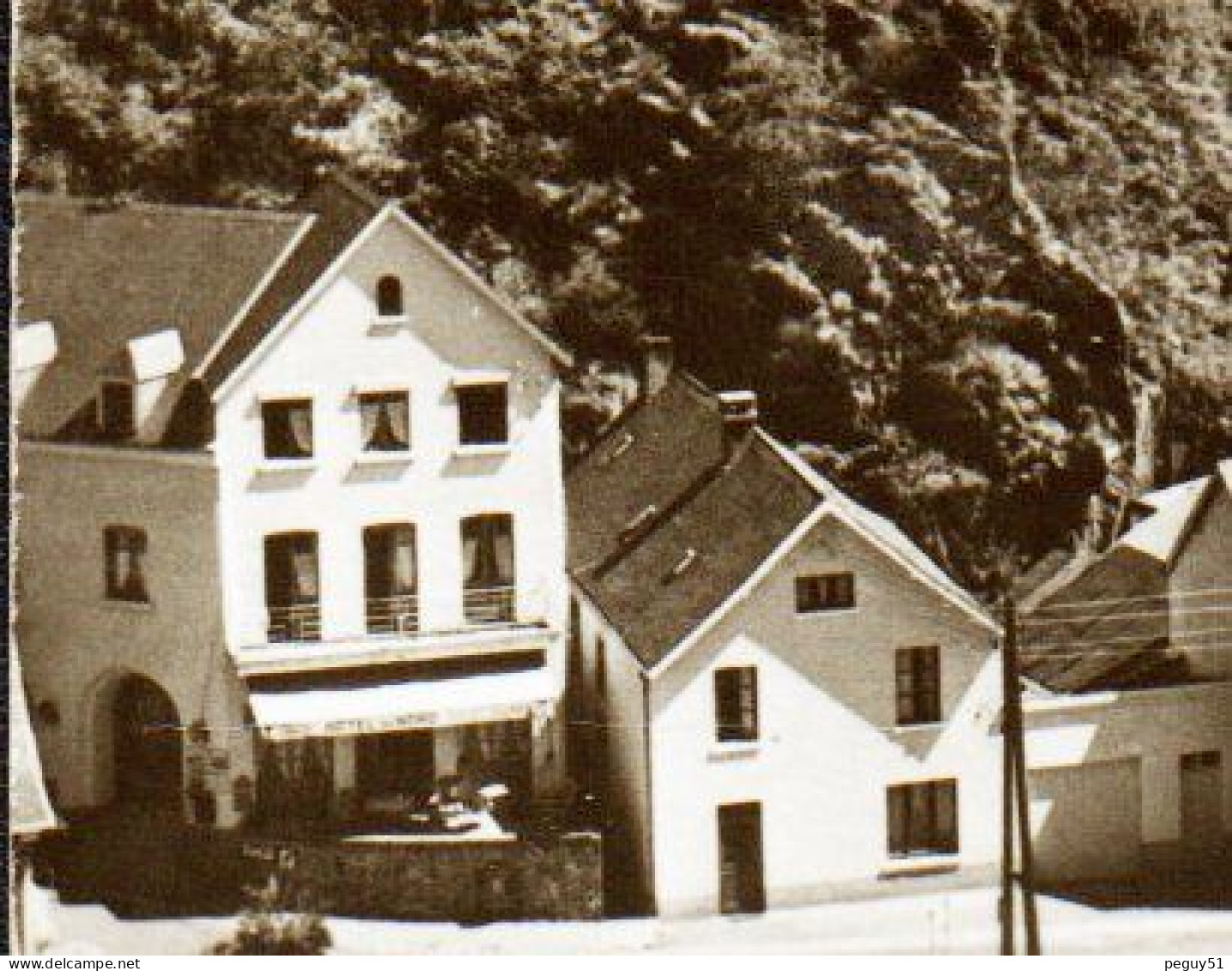 Luxembourg. Esch-sur-Sûre. Panorama De La Cité Médiévale. Hôtel Du Nord. 1954 - Esch-Sauer