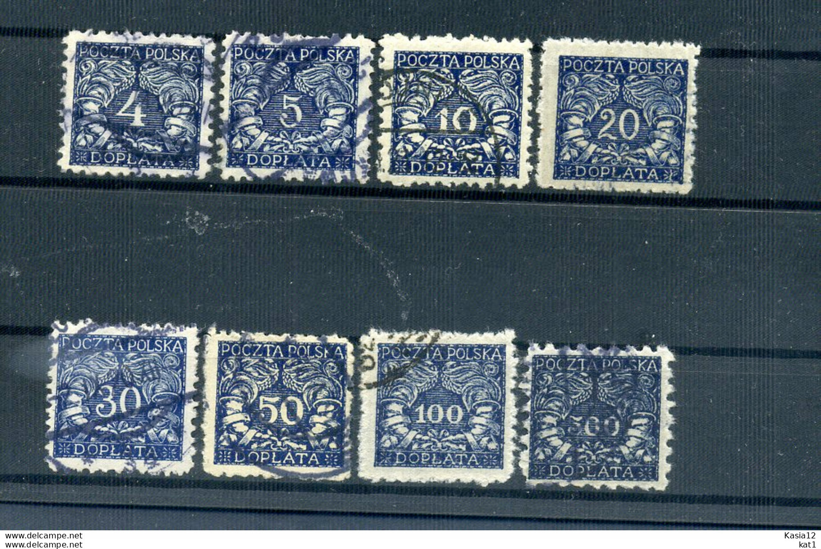 A41797)Polen Porto 14 - 21 Gest. - Postage Due