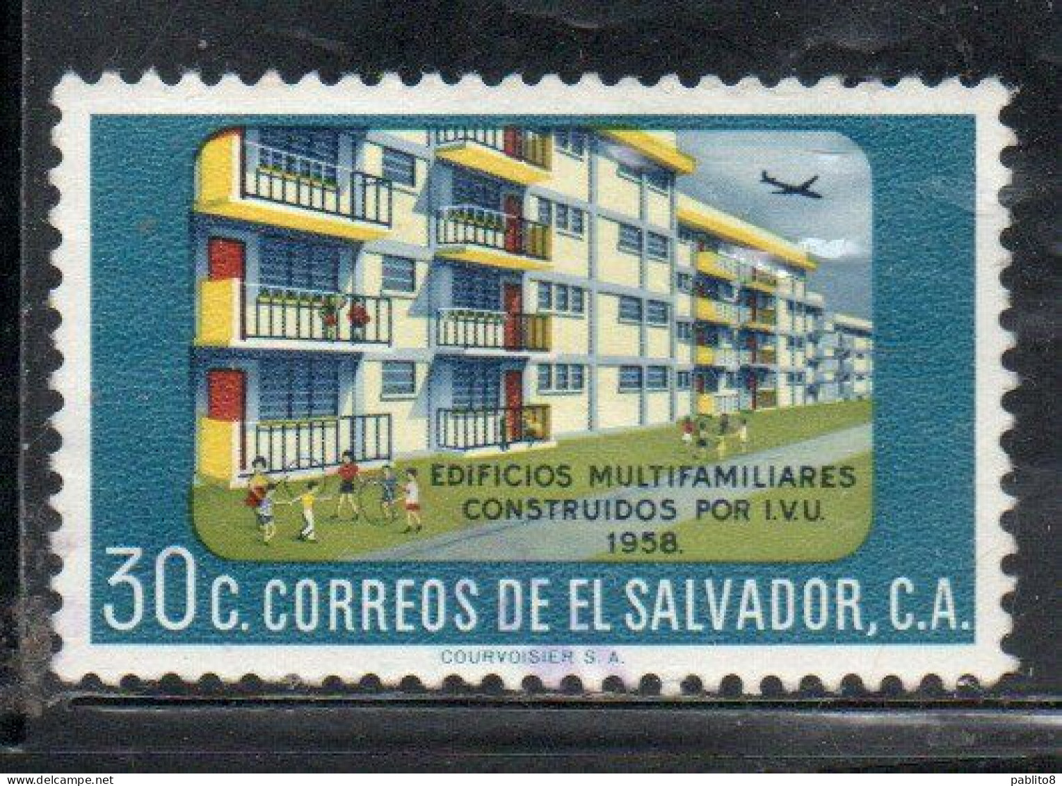 EL SALVADOR 1971 MULTIFAMILY HOUSING PROJECTS APARTMENT HOUSES 30c MH - Salvador