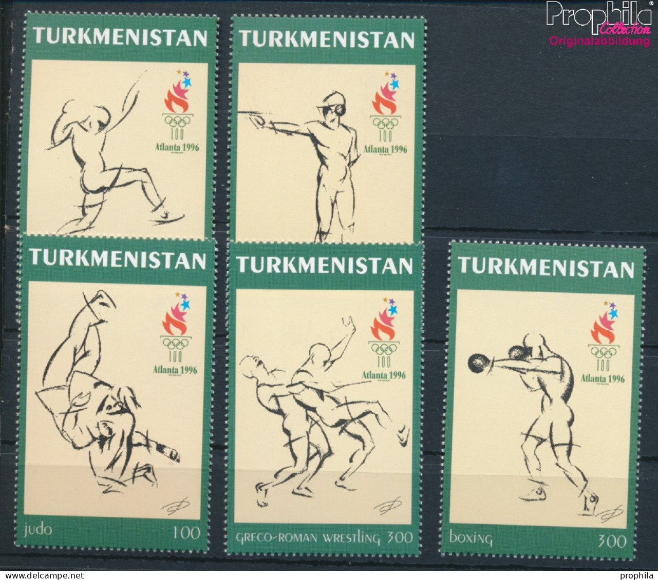 Turkmenistan 60-64 (kompl.Ausg.) Postfrisch 1997 Olympia (10221431 - Turkmenistan