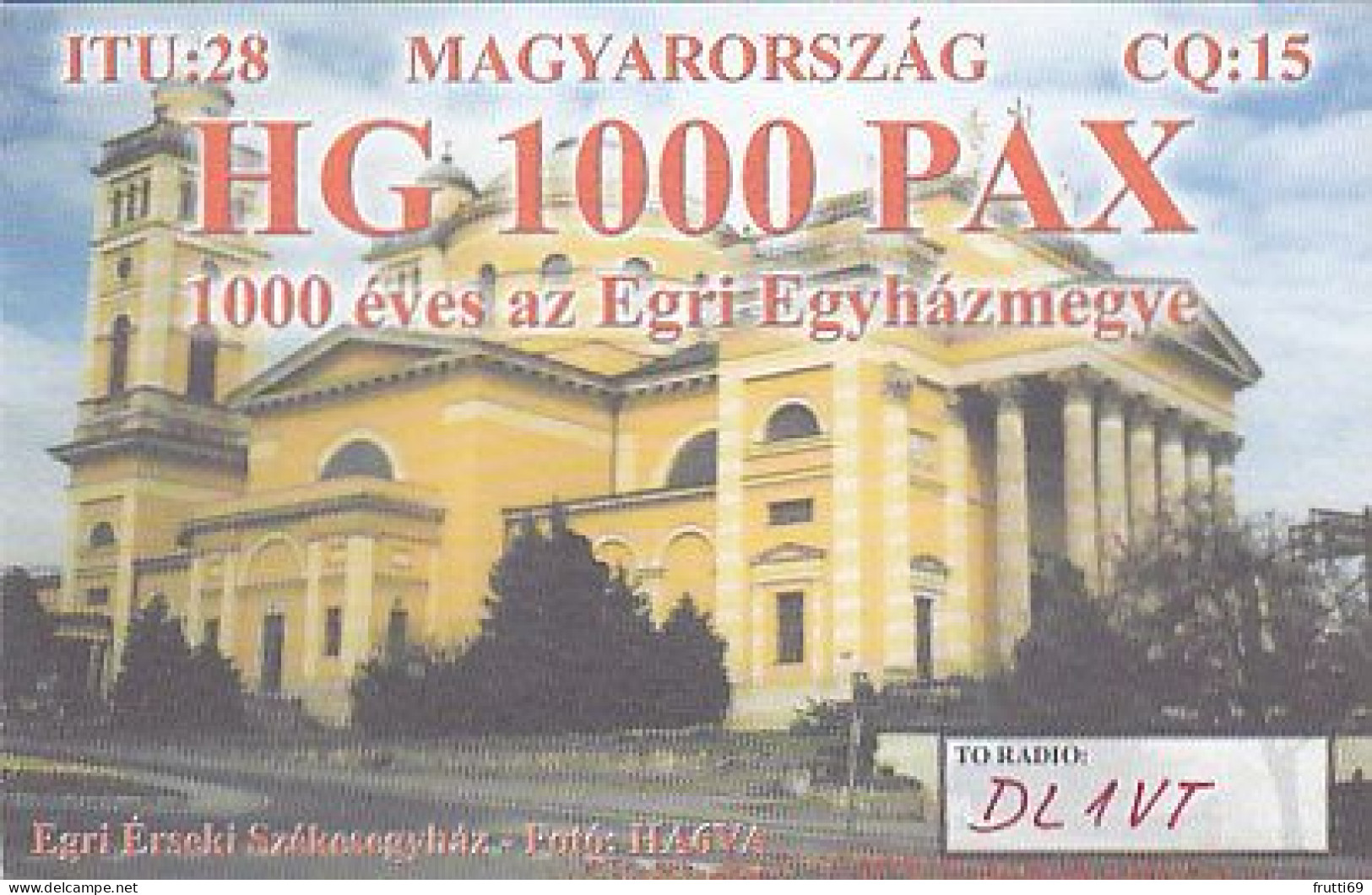 AK 185076 QSL - Hungary - Eger - Radio Amateur