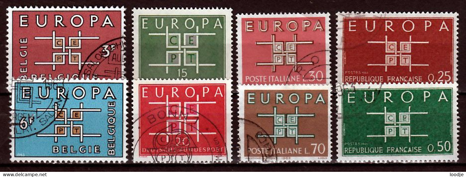 Europa Cept 1963 Div. Gestempeld 1 - 1963