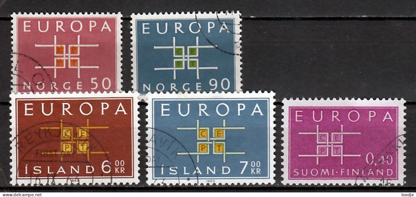 Europa Cept 1963 Div. Gestempeld 2 - 1963
