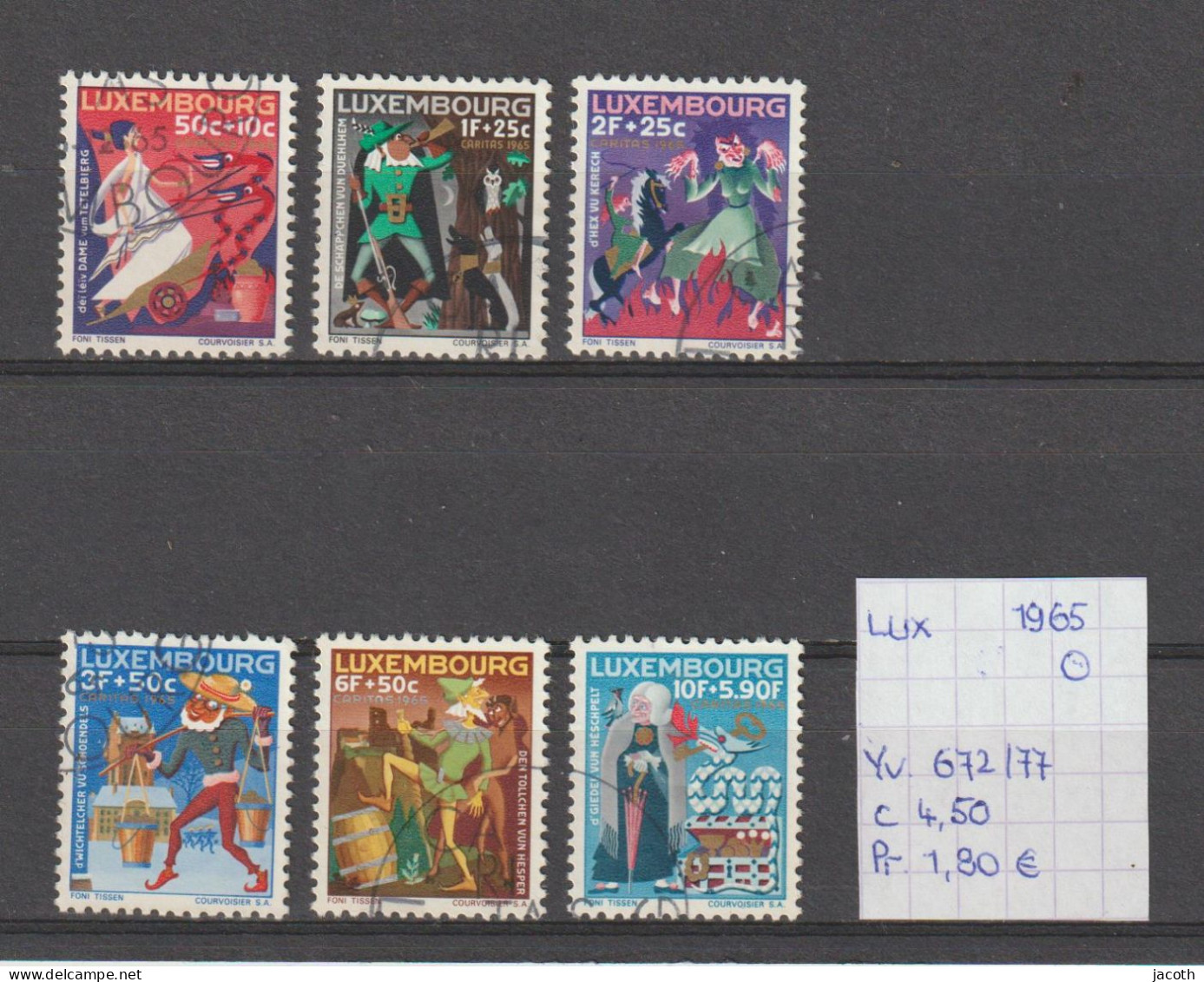 (TJ) Luxembourg 1965 - YT 672/77 (gest./obl./used) - Used Stamps