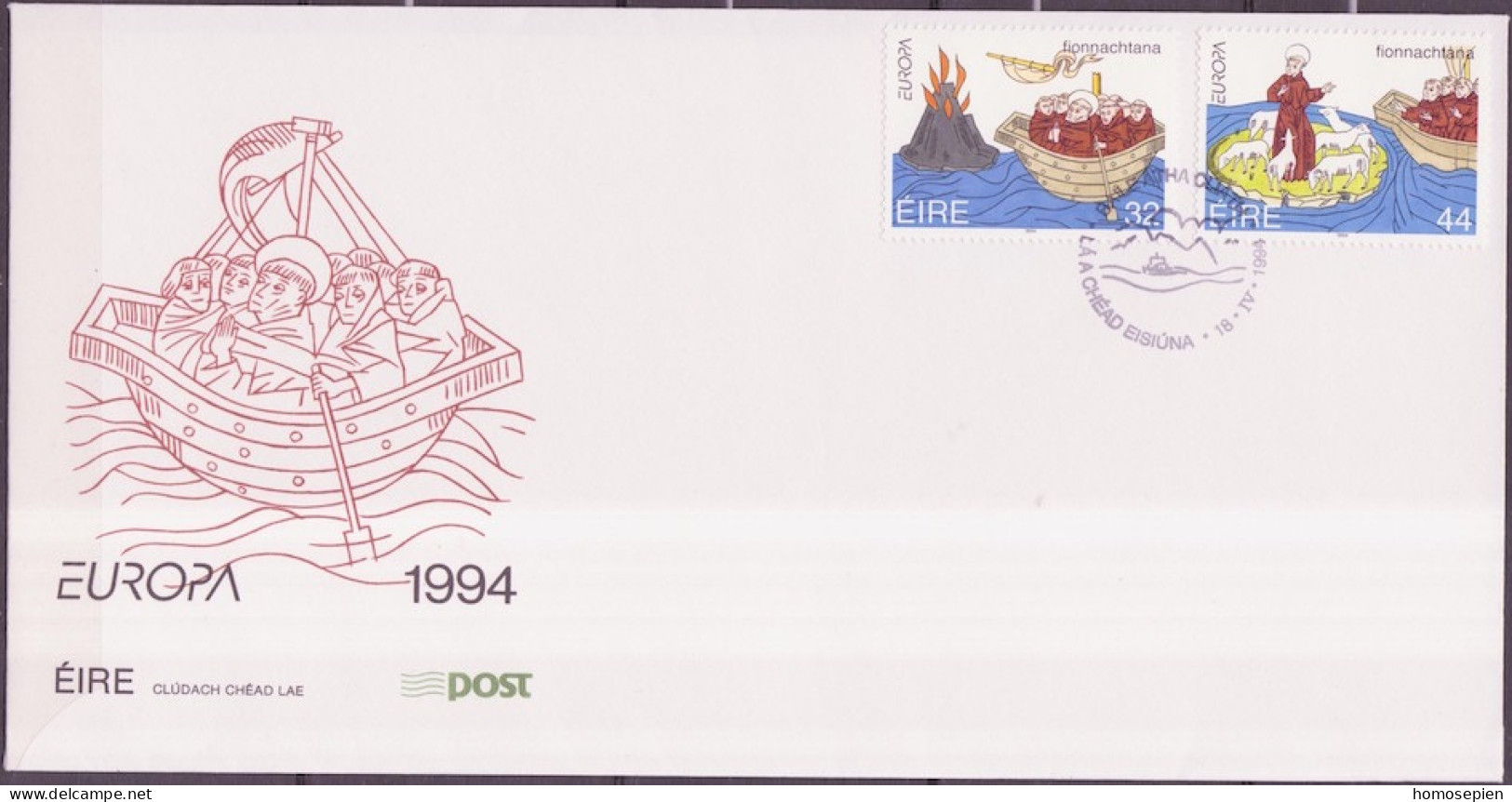 Irlande - Ireland - Irland FDC 1994 Y&T N°858 à 859 - Michel N°855 à 856 - EUROPA - FDC