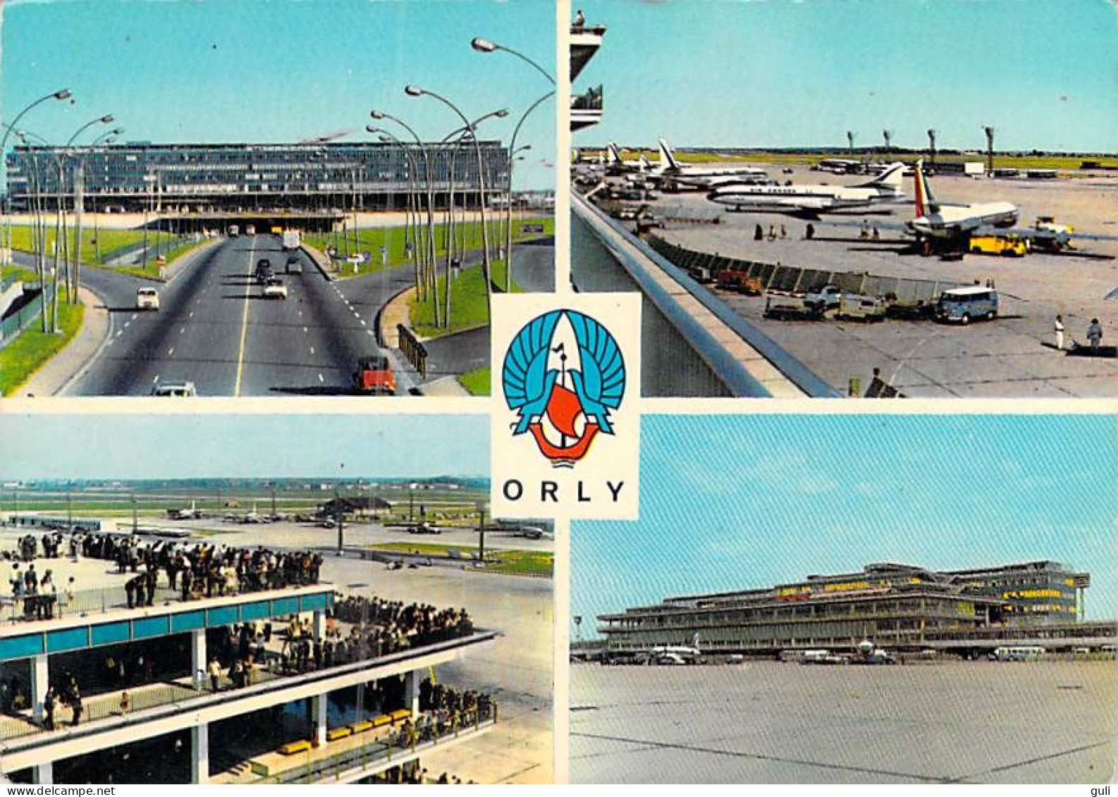 [75] Paris > AEROPORT De PARIS-ORLY-multi Vues-aérogare D'Orly Les Terrasses, Façade Sud (avion Avions Airport ) - Luchthaven