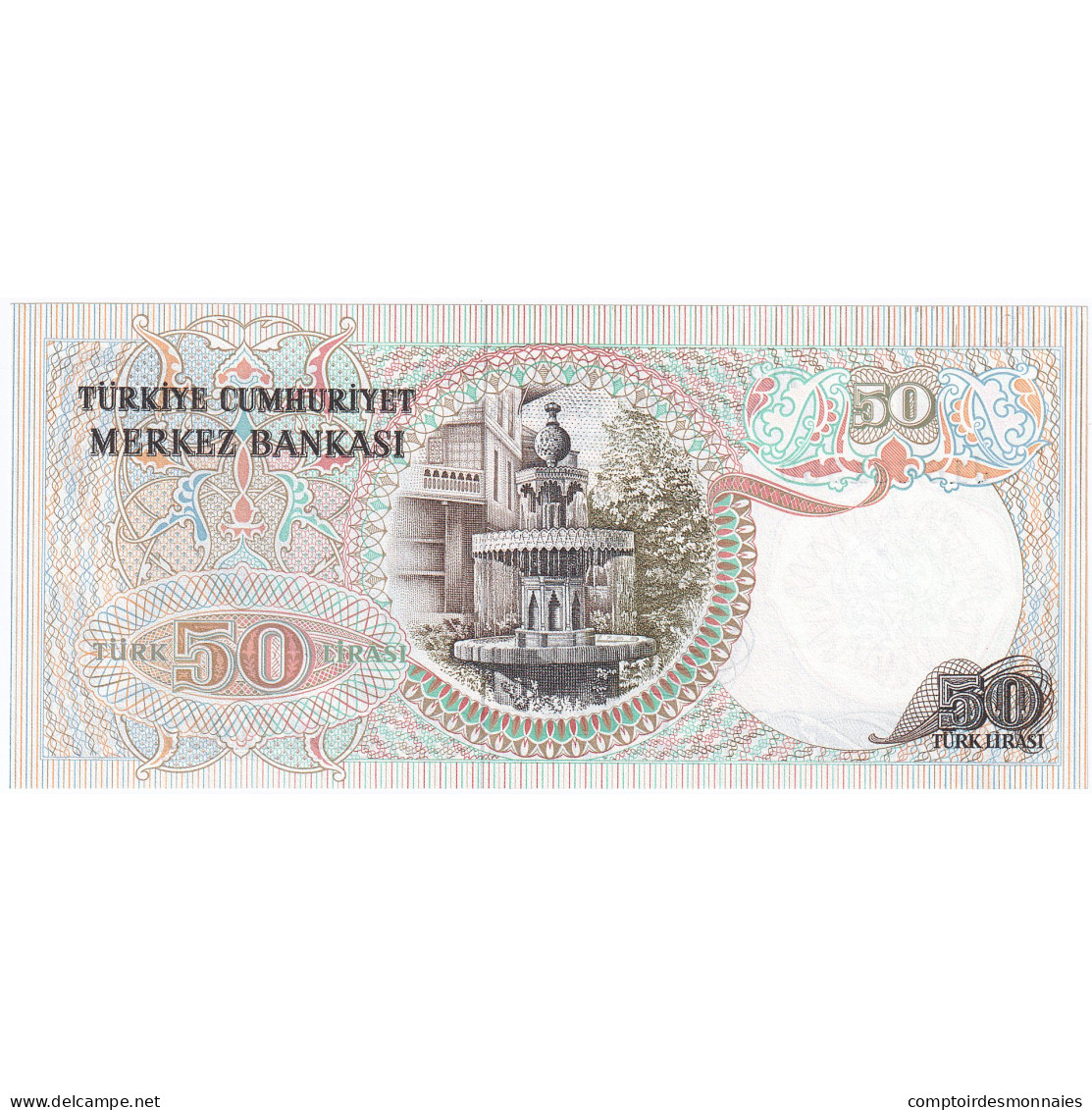 Turquie, 50 Lira, 1987, Old Date 1970-10-14, KM:188, NEUF - Turquie