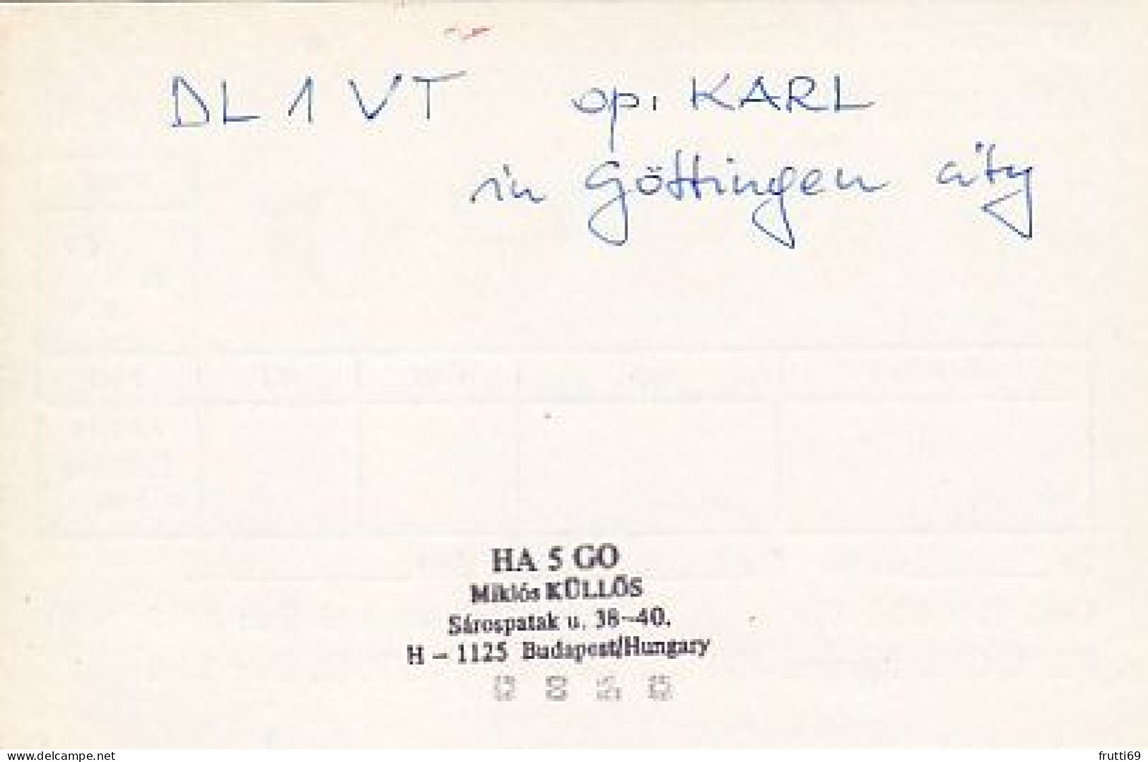 AK 185086 QSL - Hungary - Budapest - Radio Amateur