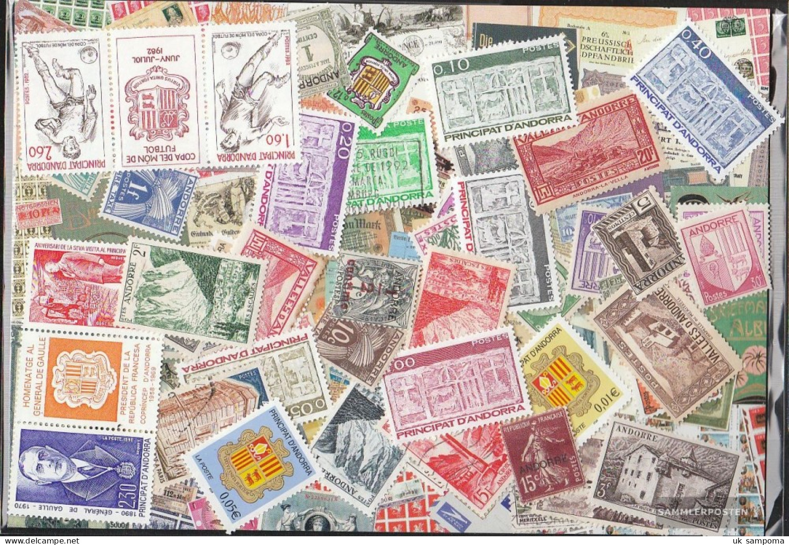 Andorra - French Post 50 Different Stamps  Andorra French - Verzamelingen
