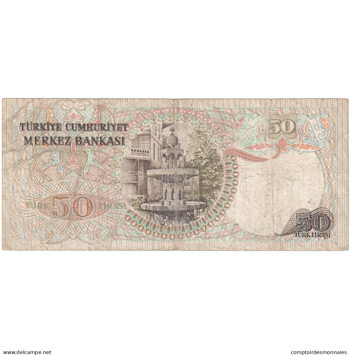 Turquie, 50 Lira, 1987, Old Date 1970-10-14, KM:188, B - Turquie